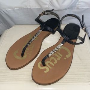 Black strappy sandals